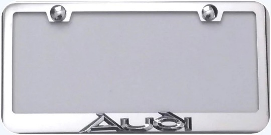 AUDI 3D STAINLESS STEEL LICENSE FRAME - $29.00