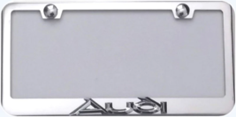 AUDI   Stainless Steel License Frame + Protective Plate Lens - $35.00