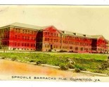 Sprowle Barracks Marine Hand Colored Real Photo Postcard Quantico Virgin... - £38.91 GBP