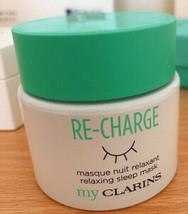 MyClarins Clarins Re-Charge Relaxing Sleep Mask Revive Skin Face 1.7oz 50ml NeW - £14.79 GBP