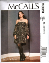 McCall&#39;s M8023 Misses 6 to 14 Nicole Miller Bare Shoulder Dress Sewing Pattern - £12.96 GBP