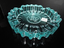 Luminoso  Teal / Blue Glass Ashtray by Rocky Patel 10" Diameter NIB image 4