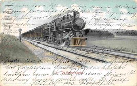 The Overland Limited Railroad Train 1908 WOF postcard - $7.43