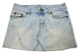 American Eagle Outfitters Jeans Skirt Light Wash Distressed Women&#39;s Size 6 - £3.98 GBP