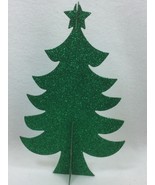 3 HOLIDAY TIME Green Tree Table Decoration Christmas Xmas 25325 - £11.83 GBP