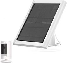 3W Solar Panel for Ring Stick Up Cam Spotlight Cam Battery 5V White Sola... - £37.09 GBP