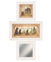 Set Of Three Nature Bath 4 White Framed Print Bathroom Wall Art - $2,798.68 MXN