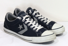 Converse Star Player Low Shoe Men&#39;s Size 9 Vegan Sneaker Blue Lace Up - $49.49