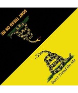 12 Pack Gadsden Tea Party Rattlesnake Black Yellow Flag Cotton Bandana B... - £43.10 GBP