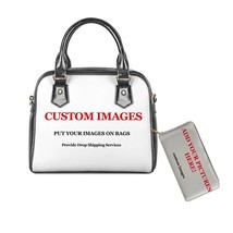 Twoheartsgirl Customize Your Photo/Images/Logo/Name Women Shoulder Bag PU Leathe - £61.17 GBP