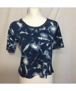 Sharon Anthony Tie Dye Beaded T-Shirt Womens M Used - £10.27 GBP