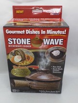 Stone Wave Microwave Cooker Non-Stick Ceramic Stoneware Baking Pot - £15.45 GBP