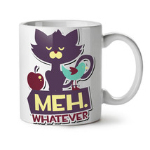 Meh Whatever Animal NEW White Tea Coffee Mug 11 oz | Wellcoda - £15.55 GBP