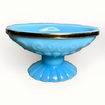 Vintage Avon Bristol Blue Collection Soap Dish Gold Trim - £8.96 GBP