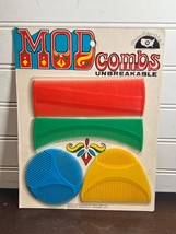 NOS Vtg 1970’s  MOD Unbreakable Combs Complete In Original Package -Prud... - $25.00