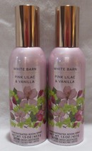 White Barn Bath &amp; Body Works Concentrated Room Spray Set 2 Pink Lilac &amp; Vanilla - £22.02 GBP