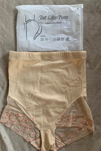 High Waist Butt Lifting Girdle Tummy Control Panty Shape wear Nude Lace XL - £5.32 GBP