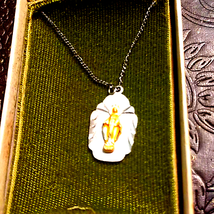 50&#39;s mid-century 925 Virgin Mary necklace - £31.10 GBP