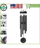 6-Tube Deep Tone Metal Wind Chimes - Elegant Outdoor Decor for Special M... - $44.58 CAD