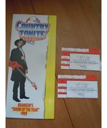 Country Tonite Branson Show of The Year 1999 Brochure &amp; Tickets  Missouri - $3.99