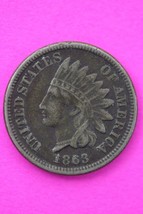 1863 Copper Nickel Indian Head Cent Penny Early Type Coin Exact Coin Pictured 54 - £17.39 GBP