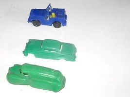 THREE PLASTIC VEHICLES - MIXED SCALES- EXC. - ON SALE- H50 - $2.78