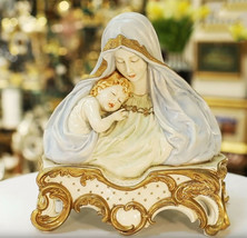 Porcelain Principe Figurine Bust of our Lady with Holy Child New - £719.68 GBP