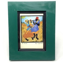 &quot;The Farmers&quot; Paul Nzalamba Studio Art Print Notecard Framed 5 X 7 Green Frame - £15.51 GBP