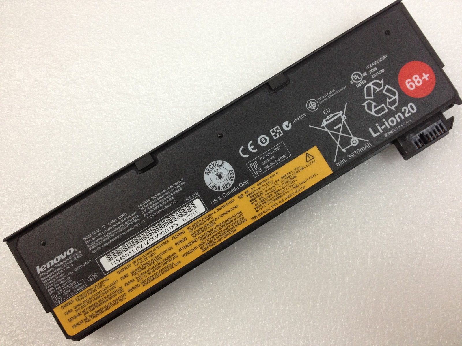 Primary image for 48Wh Genuine 45N1128 45N1777 battery for Lenovo ThinkPad X260 X240 X250 T440S