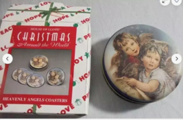 Vintage Angels Coasters House of Lloyd Christmas Around the World Heavenly NOS - $9.85