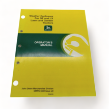 John Deere Weather Enclosure For GT &amp; LX Lawn Tractors Operator&#39;s Manual - £14.64 GBP