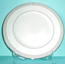 Kate Spade Lenox McCormick Square Dinner Plate 10.75&quot; Platinum Trim USA New - £19.70 GBP