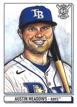 2021 Topps Big League Art Of The Game #ATGAM Austin Meadows Tampa Bay Rays  - £0.70 GBP