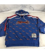 Le Tigre womens emma olivia all over logo print hoody M Blue Hoodie Tiger - $524.88 MXN