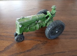 Old Mm Minneapolis Moline Green Tractor With Driver Cast Aluminum Toy Farm - £14.61 GBP