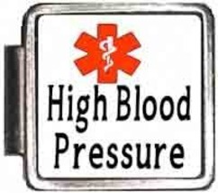 High Blood Pressure Medical Italian Charm Bracelet Jewelry Link A10044 - £6.29 GBP