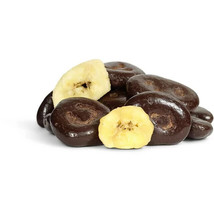 Dark Chocolate Covered Banana Chips, 1LB Free Shipping! - £15.44 GBP
