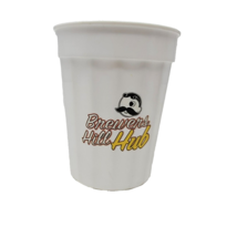 Baltimore Maryland Natty Boh Brewers Hill Hub 12oz White Plastic Cup - £10.88 GBP