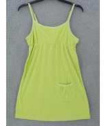 Raya Sun Swim Cover SZ L Green Terry Cloth Sundress Adjustable Straps Po... - £11.79 GBP