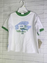 Phat Farm Logo White Green Short Sleeve Tee T-Shirt Top Kids Boys Size 4T - £9.94 GBP