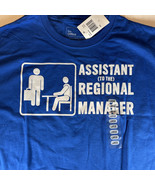 The Office T-Shirt Assistant to the Regional Manager Royal Blue Size Lar... - $18.49 CAD