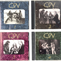 Crosby Stills Nash Hits 4 CD Bundle CSN 1-4 Discs From 1991 Box Set Remastered - £21.20 GBP