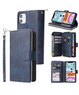 Generic Leather wallet FLIP MAGNETIC BACK cover Case For iPhone 15 Pro (... - $163.38