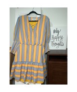 Sachin &amp; Babi Deanna Lace-up V-Neck 3/4 Sleeve Ruffle Dress Womens Size 10 - $61.10 CAD