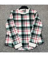 Rachel Zoe Sleepwear Top Women Medium Plaid Long Sleeve Pullover M - €16,18 EUR