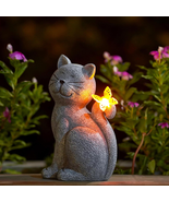 Cat Outdoor Statues for Garden: outside Decor with Butterfly Clearance f... - $713.14 MXN
