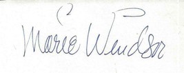 Marie Windsor Signed Vintage Album Page - £39.46 GBP