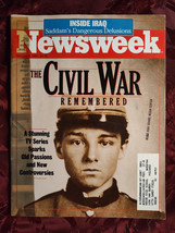 NEWSWEEK October 8 1990 Civil War Remembered Ken Burns Kuwait Iraq Venus - £11.32 GBP