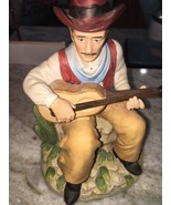 guy with guitar statue Homco 1472 - $101.30 CAD