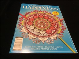 Color Your Way to Happiness Coloring Activity Book 32 Festive Designs - £7.07 GBP